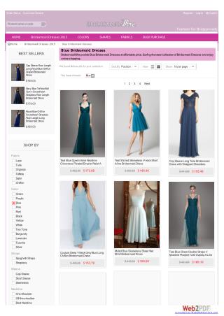 Blue Bridesmaid Dresses-bridesmaidwire