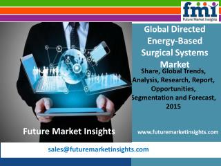 Directed Energy-Based Surgical Systems Market: Global Industry Analysis and Opportunity Assessment 2015-2025 by Future M