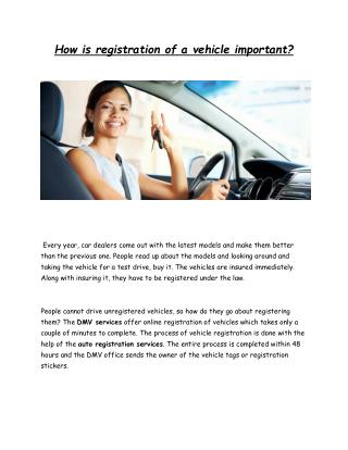 Auto registration services & DMV Services