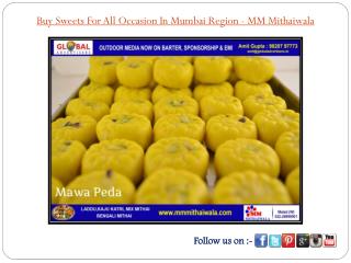 Buy Sweets For All Occasion In Mumbai Region - MM Mithaiwala