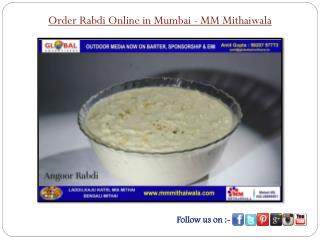 Order Rabdi Online in Mumbai - MM Mithaiwala