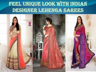 Feel Unique Look With Indian designer Lehenga sarees