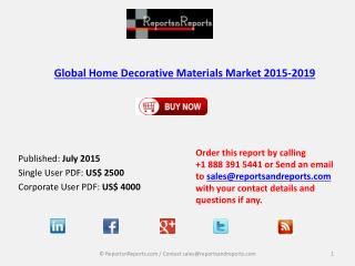 Global Home Decorative Materials Market 2015-2019