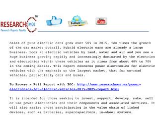 Power Electronics for Electric Vehicles 2015-2025