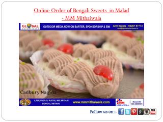 Online Order of Bengali Sweets in Malad - MM Mithaiwala