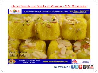 Order Sweets and Snacks in Mumbai - MM Mithaiwala