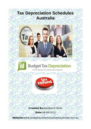 Tax Depreciation Schedule Melbourne