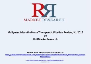 Malignant Mesothelioma Pipeline Review and Market, H1 2015