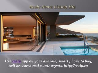 Realy Home Listing Site