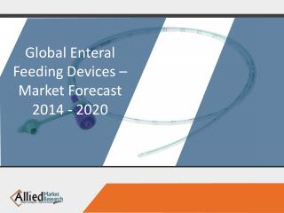 Enteral Feeding Devices - Market Opportunities and Forecast, 2014 - 2020