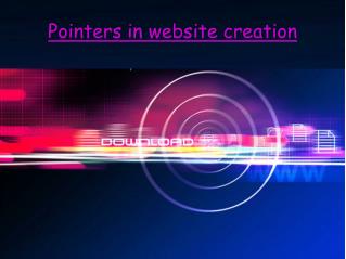 Pointers in website creation