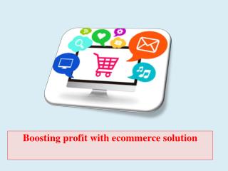 Boosting profit with ecommerce solution