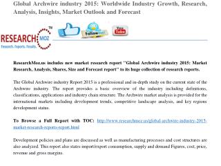 Global Archwire industry 2015 Market Research Reports