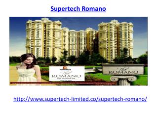 Supertech Romano Noida Housing Society