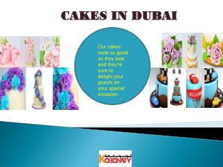 Cakes in Dubai