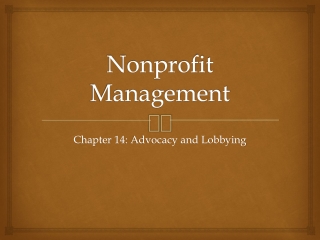 Nonprofit Management