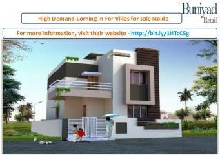 High Demand Coming in For Villas for sale Noida