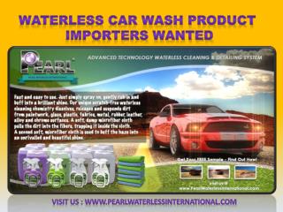 Waterless Car Wash Product Importers Wanted