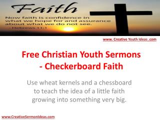 Free Christian Youth Sermons - Checkerboard Faith