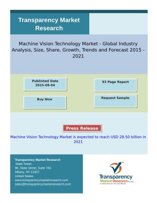 Machine Vision Technology Market