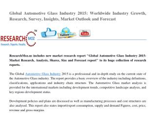 Global Automotive Glass Industry 2015 Market Research Report