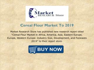 Cereal Flour Market in Africa, America, Asia, Eastern Europe, Europe, Western Europe : Industry Size, Development, and F