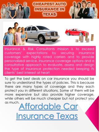 Cheap Insurance Rates In Texas
