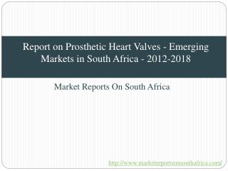 Report on Prosthetic Heart Valves - Emerging Markets in South Africa - 2012-2018