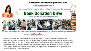 Charity Work Done by Spiritual Guru