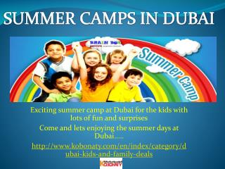 #Summer#Camps#in Dubai#
