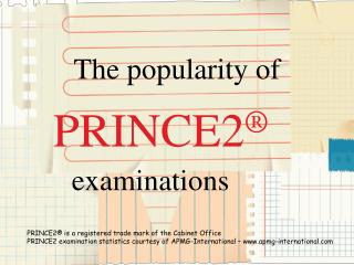PRINCE2 popularity grows!