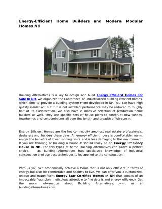 House Energy Efficiency NH