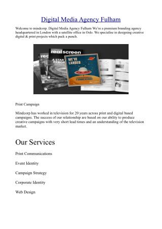 Digital Media Agency Fulham