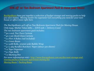 40% off on Two Bedroom Apartment Pack to move your House