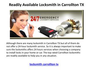 Locksmith in Carrollton TX