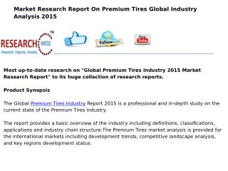 Global Premium Tires Industry 2015 Market Research Report