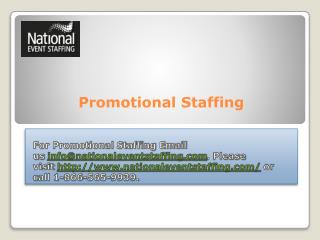 Promotional Staffing