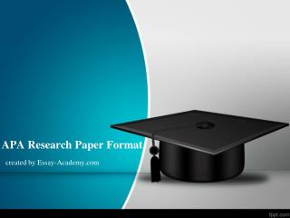 APA Research Paper Format