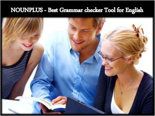 NOUNPLUS - Best Grammar checker Tool for English