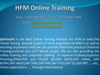 HFM Online training in Hyderabad