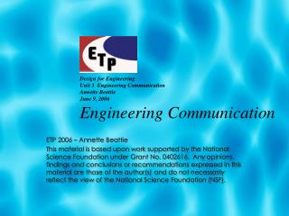 ETP 2006 – Annette Beattie
