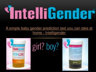 A simple baby gender prediction test you can take at home - Intelligender