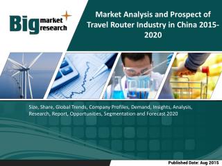 Travel Router Industry in China- Size, Share, Trends, Forecast