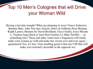 Men's Cologne