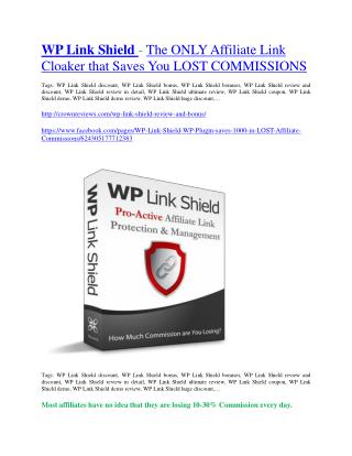 WP Link Shield review demo & BIG bonuses pack