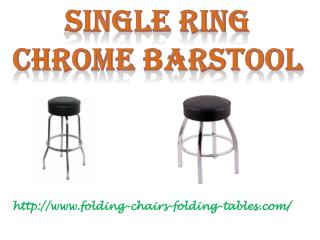 Single Ring Chrome Barstool - Folding Chairs and Tables Larry