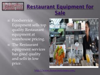 Restaurant Equipment for Sale