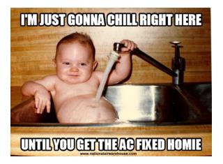 Funny HVAC Baby Meme