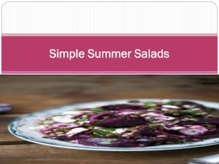 Simple Summer Salads