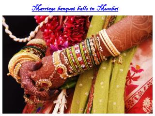 Marriage banquet halls in Mumbai